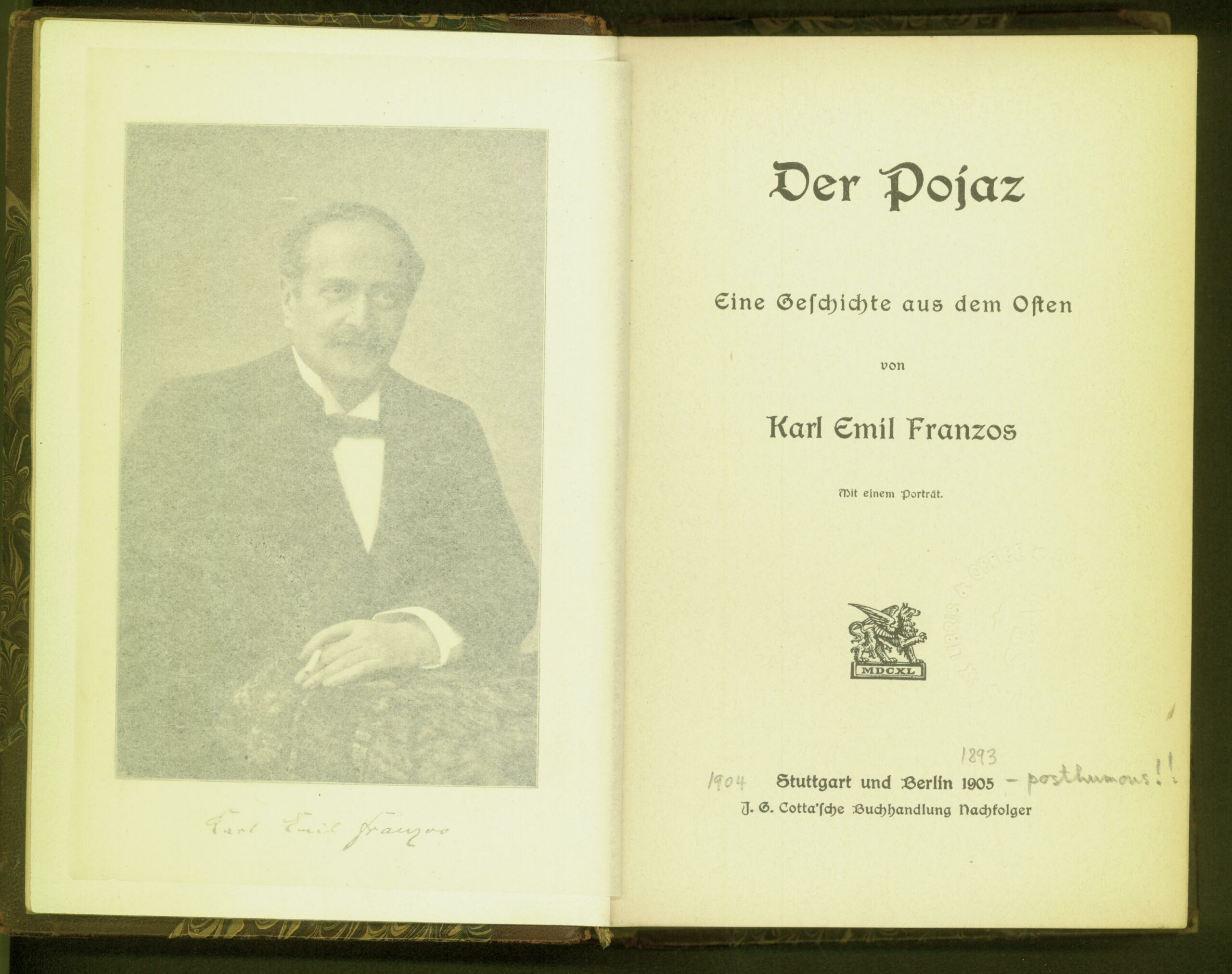 Der Pojaz 1905-1